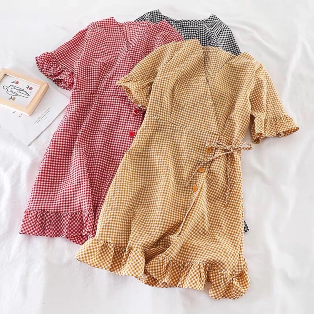 |ORDER| Váy kẻ caro Quảng châu