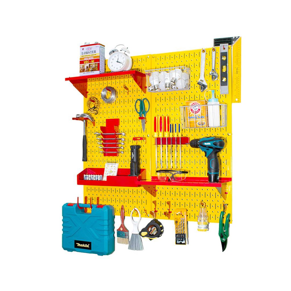 Bảng Treo Đồ Nghề Pegboard Cơ Khí D1 Yellow - Lưu Trữ Trưng Bày Dụng Cụ Sửa Chữa Thông Minh Dễ Tìm Kiếm