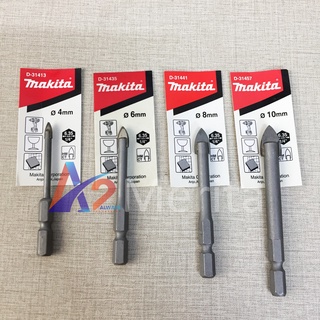 Mũi khoan kính, gạch men đuôi lục giác Makita (tùy chọn size 6mm đến 10mm)