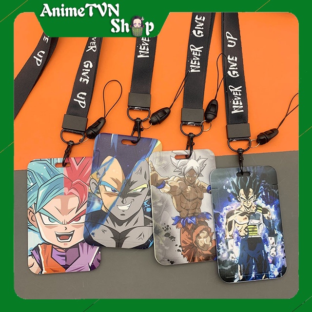 Dây Đeo Thẻ Học Sinh, Sinh Viên, Móc khóa Thẻ tên Đựng thẻ ATM, và các loại Card khác in hình Anime Manga Dragon Ball