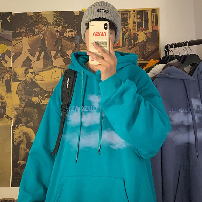 Áo hoodie dáng rộng trẻ trung năng động cho cả nam và nữ | BigBuy360 - bigbuy360.vn