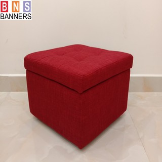 Ghế Đôn Hộp Vuông BNS-Đỏ