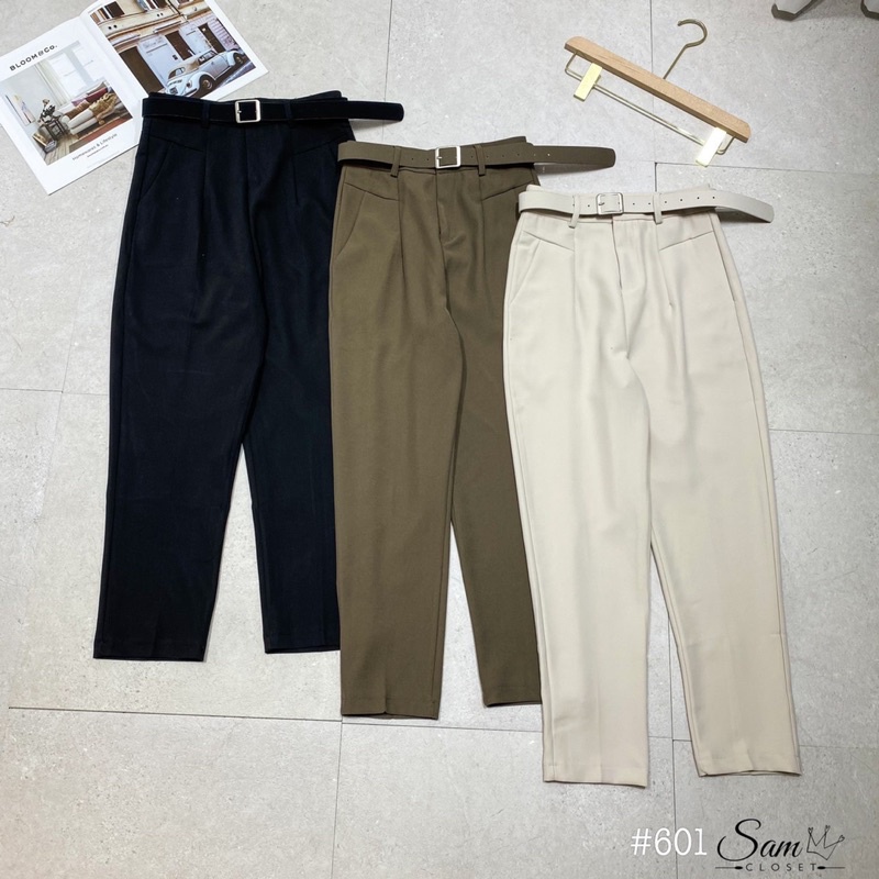 QUẦN TÂY, QUẦN BAGGY KÈM ĐAI PHONG CÁCH HÀN QUỐC MS21617