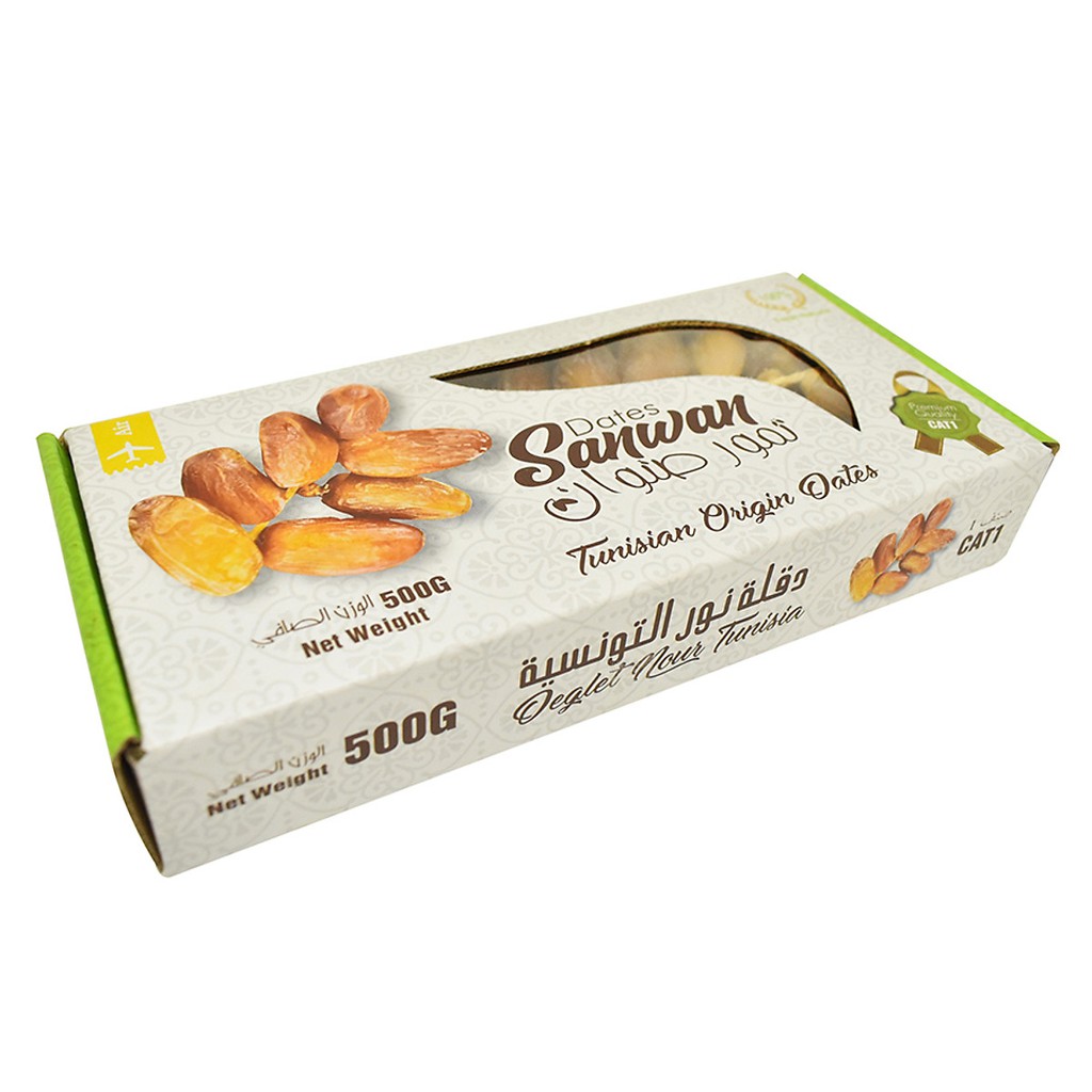 Chà Là Nguyên Cành Sấy Dẻo Dates Sanwan Tunisia 500gr