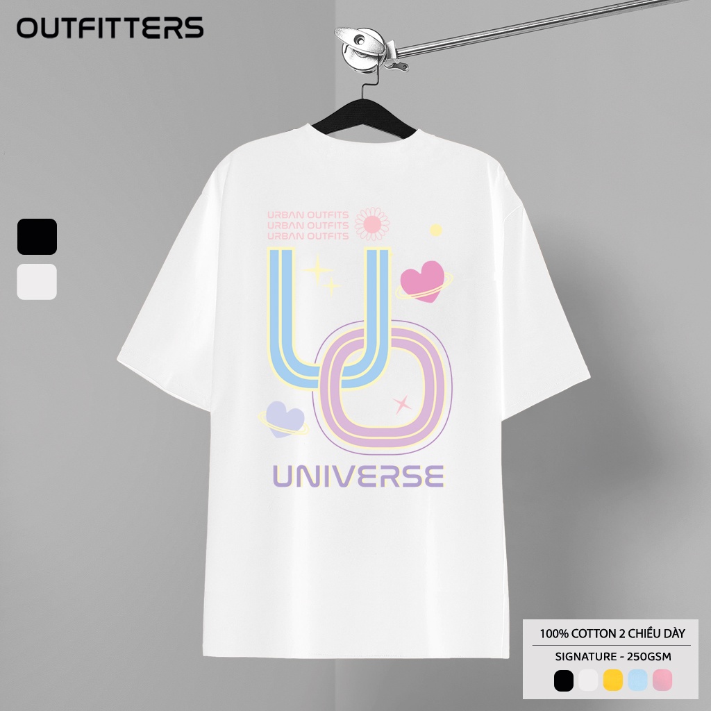 Áo Thun Tay Lỡ Nữ Nam Form Rộng ATO41 [SIGNATURE FULL BOX] Outfitters In Trái Tim UO UNIVERSE 100 Cotton Local Brand