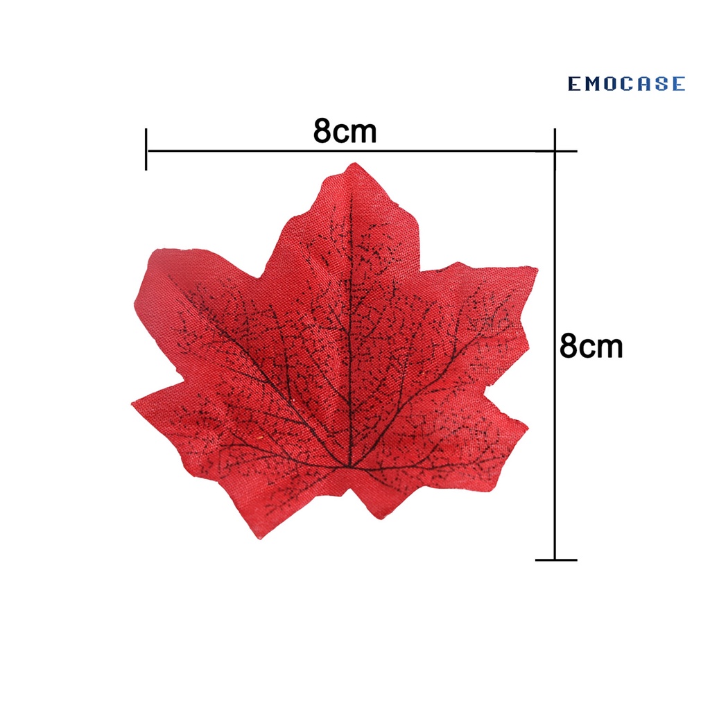 Túi 50 Lá Phong Giả Bằng Vải Không Phai Màu Dùng Trang Trí Halloween