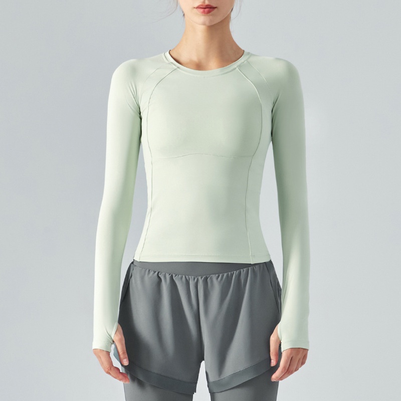 Lululemon  Áo Thun yoga Dài Tay Mềm Dáng Ôm DSL345