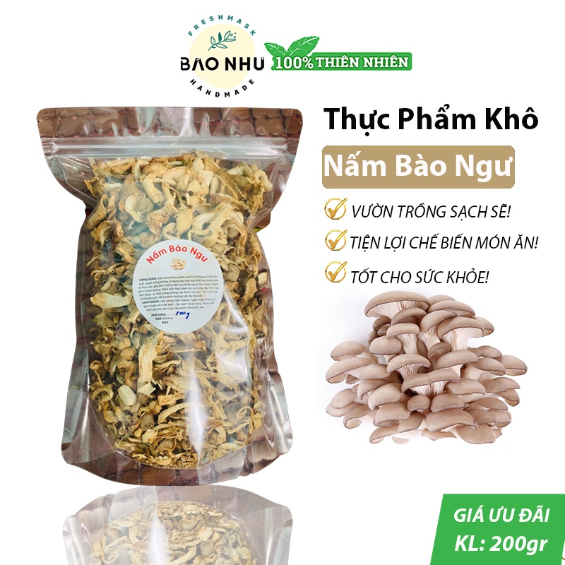 Nấm Bào Ngư Sấy Khô Nhà Trồng