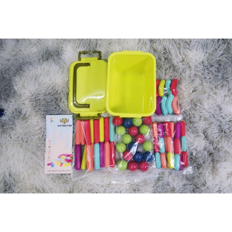 Bộ xếp hình nam châm, bộ nam châm xếp hình thông minh Cao cấp