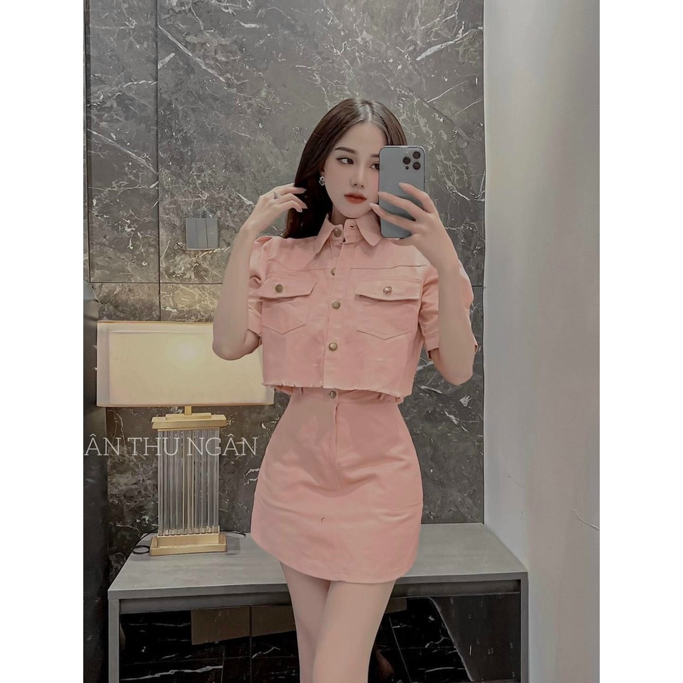 sét bộ áo váy giả vest hot