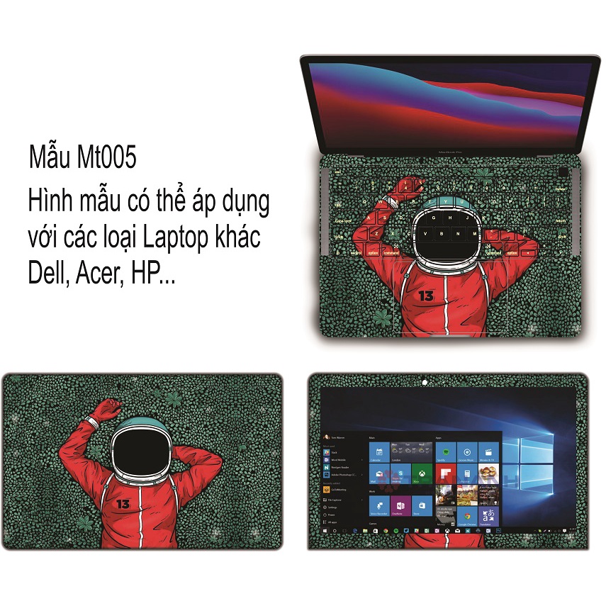 Miếng dán skin Laptop - Mẫu Vũ trụ - Có mẫu dán cho Dell,  HP, Asus, Lenovo, Acer, Macbook....