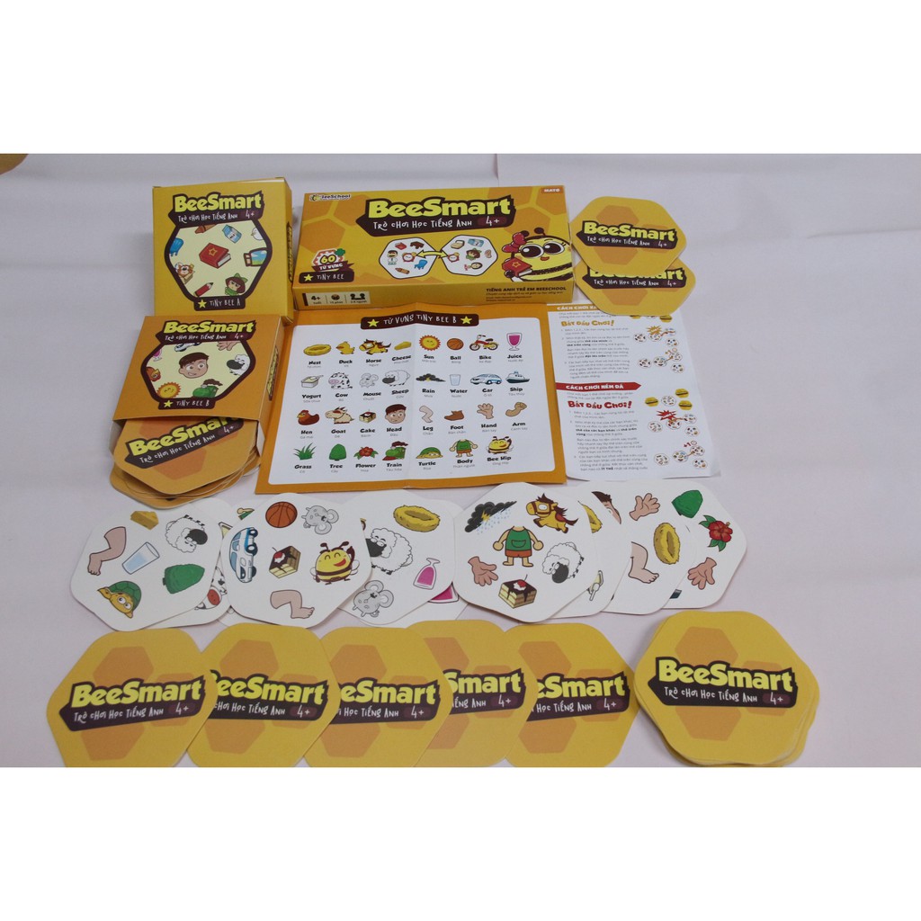 Đồ chơi giáo dục: Trò chơi học tiếng Anh BeeSmart cho bé từ 4+ - KKstore