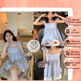 Set đồ nữ babydoll (ảnh thật, video) áo babydoll bánh bèo, quần short nữ ống rộng. Quần đùi nữ ống rộng.