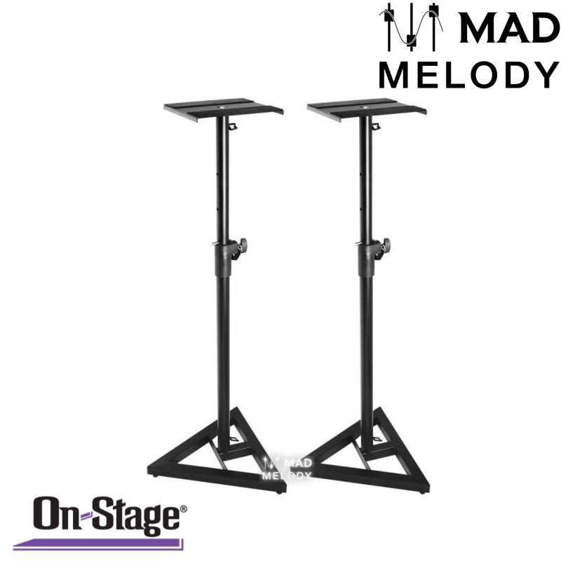 On-Stage SMS6000-P Studio Monitor Stands, Pair [1 cặp chân loa kiểm âm/giải trí, đế tam giác hàng tốt, NEW & chính hãng]