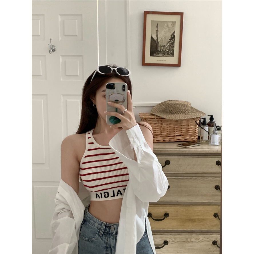 Cocory vn Áo Croptop Thể Thao In Chữ Thời Trang Mùa Hè Có 3 Màu Dành Cho Bé Gái