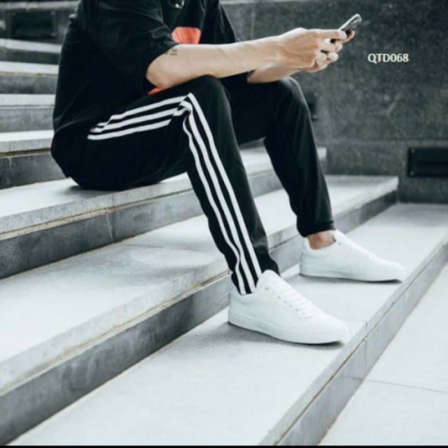 QUẦN THỂ THAO 3 SỌC TRẮNG UNISEX