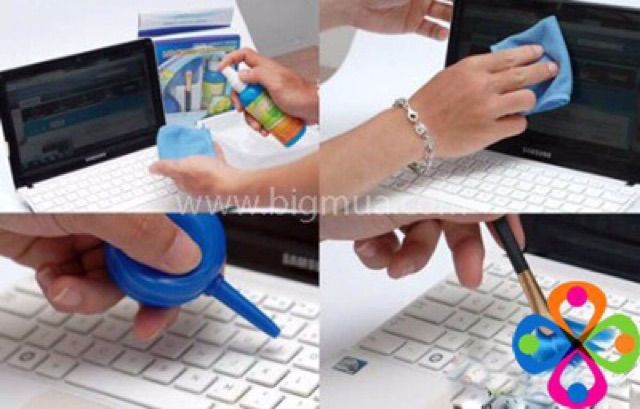 🎁Free Ship🎁 Bộ vệ sinh laptop, LCD  - Bộ vệ sinh 4 món Bàn Phím