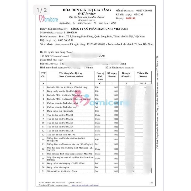 Miếng Lót Thấm Sữa Kichilachi Hộp 108 và 48 Tấm Dán Cho Mẹ, Siêu Thấm, Siêu Dính, Siêu Mỏng, Chống Tràn - Dùng Một Lần