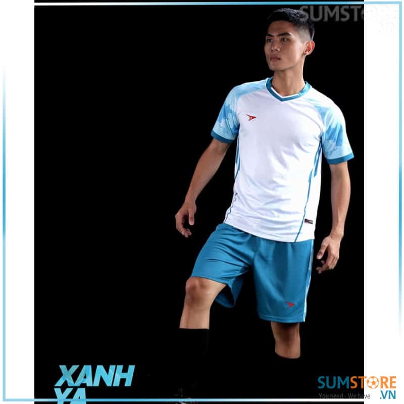 Đồ Đá Banh Không Logo Mission Xanh Ya- Áo Bóng Đá Thể Thao Nam Nữ Mới Chất Lượng Cao Cấp