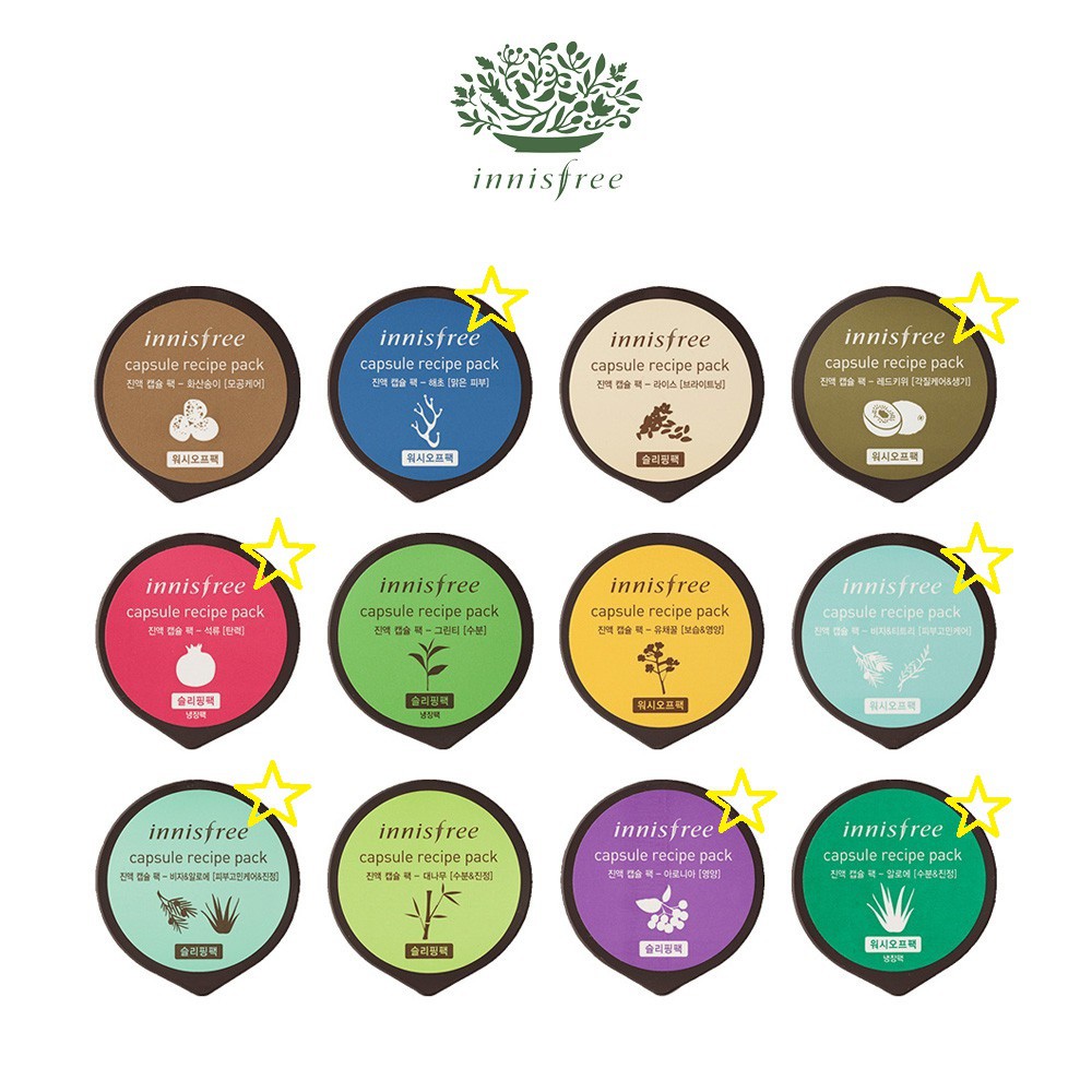 Mặt nạ hũ Innisfree Capsule Recipe Pack_ chính hãng