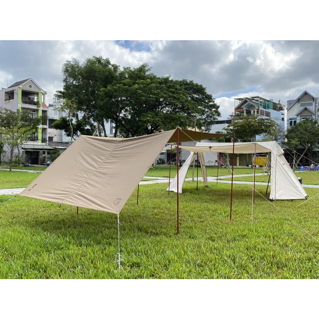 Tấm tăng dã ngoại Nordisk Kari 12 vải TC chống nóng size 4 x 3m