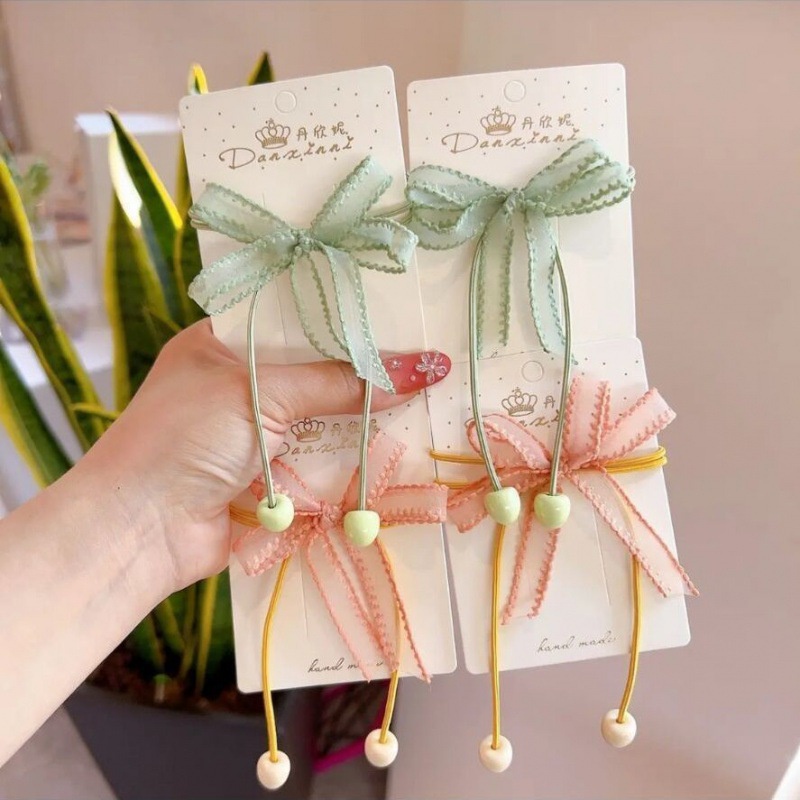 Dây Chun Buộc Tóc Bé Gái Nơ, Dây Thun Công Chúa Xinh Xắn Dễ Thương, Phụ Kiện Tóc Cho Bé Phong Cách Hàn Quốc