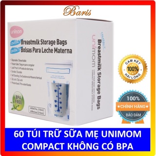 Túi trữ sữa Unimom hộp 60 túi 210ml