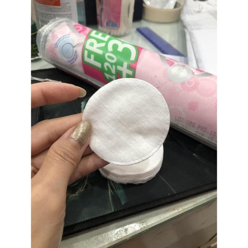 Bông tẩy trang 100% cotton thổ nhĩ kỳ Ipek Klasik Cotton Pads mềm mịn chính hãng cotton dập viền nhiều lớp BTT02