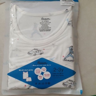 [Avaler] Bộ ba lỗ vải sợi tre cho bé (6-9m đến 3-4y)