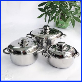 Bộ 3 nồi Inox cao cấp Shark Thái Lan