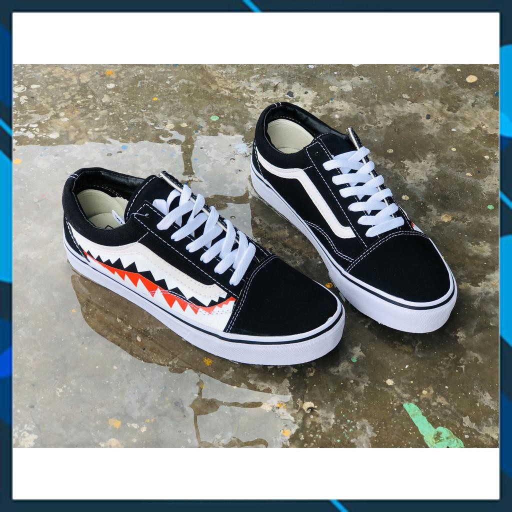 [ẢNH CHỤP THẬT + HỘP] GIÀY VẢI OLD THỜI TRANG CÁ MẬP