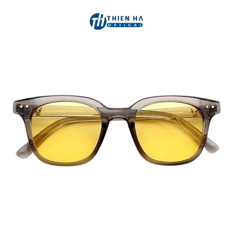 Gọng kính mắt thời trang THIÊN HÀ OPTICAL nam nữ nhựa nhẹ đeo giả cận chống nắng buị nhiều màu GM01 freesize