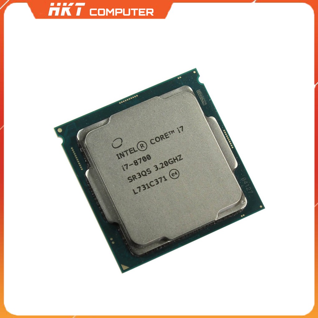 CPU Intel Core i7 8700 tray (3.2Ghz turbo 4.6Ghz / 8M cache 3L) - BH 36 Tháng