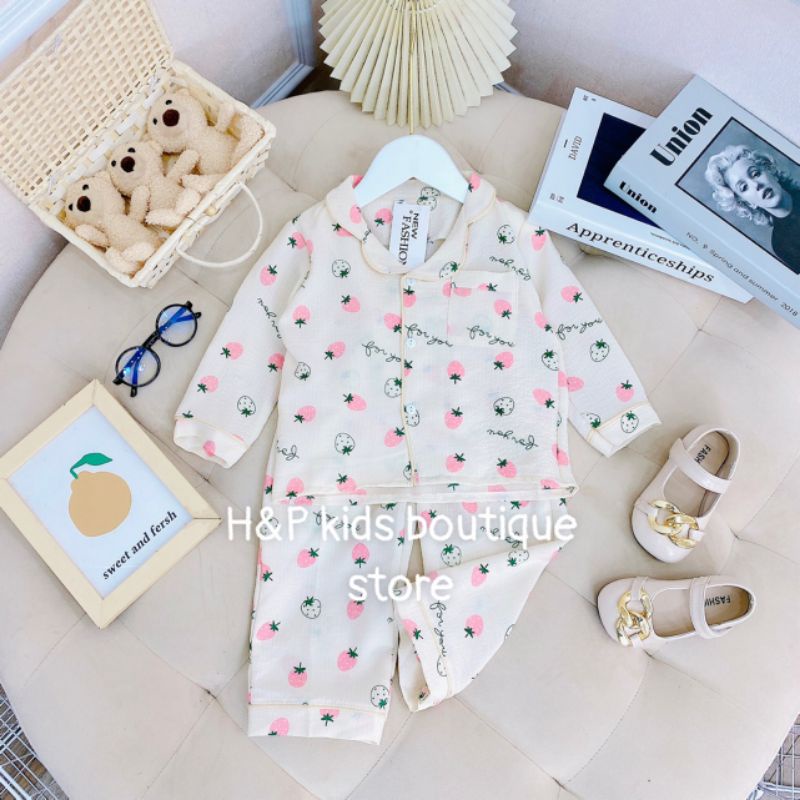 Bộ pijama  đũi xốp loại 1 size đại cho bé