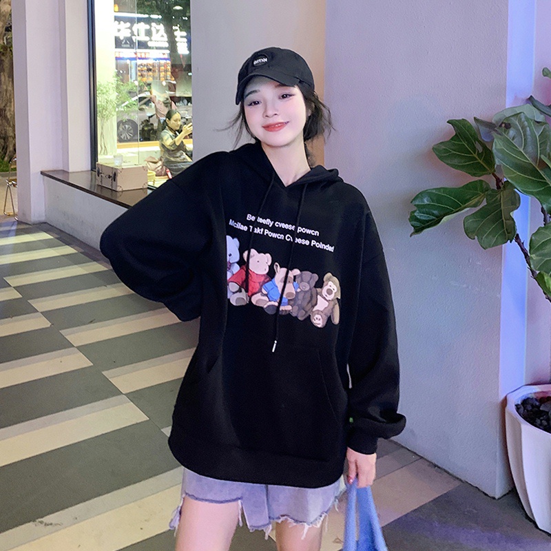 Áo hoodie NRVP dáng rộng thời trang Hàn Quốc 2022 dành cho nữ