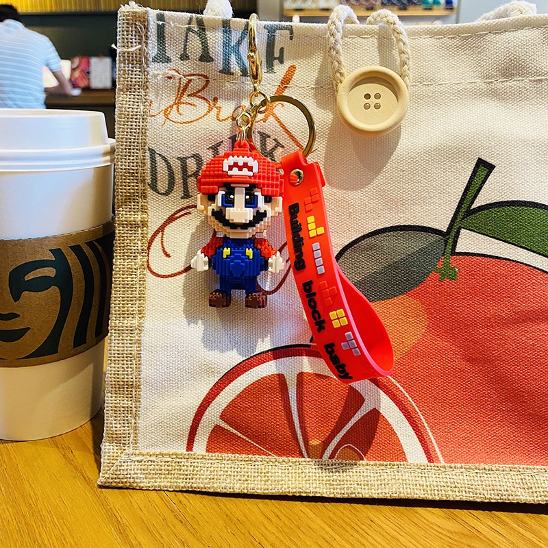 Móc Khóa Silicon Hình Nhân Vật Hoạt Hình Super Mario