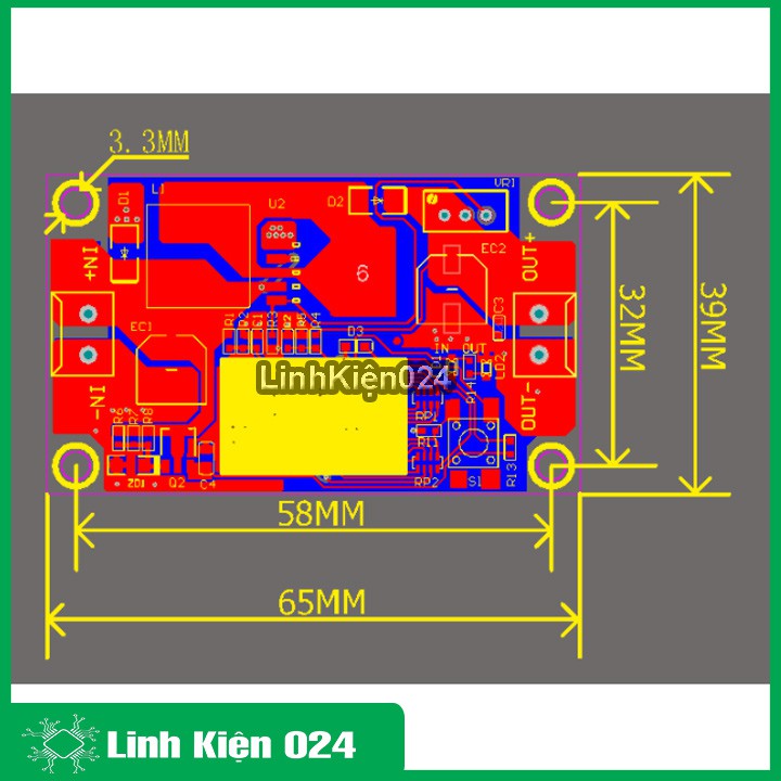 Module Boost DC-DC XL6009 V2 Hiển Thị Led 7 Thanh