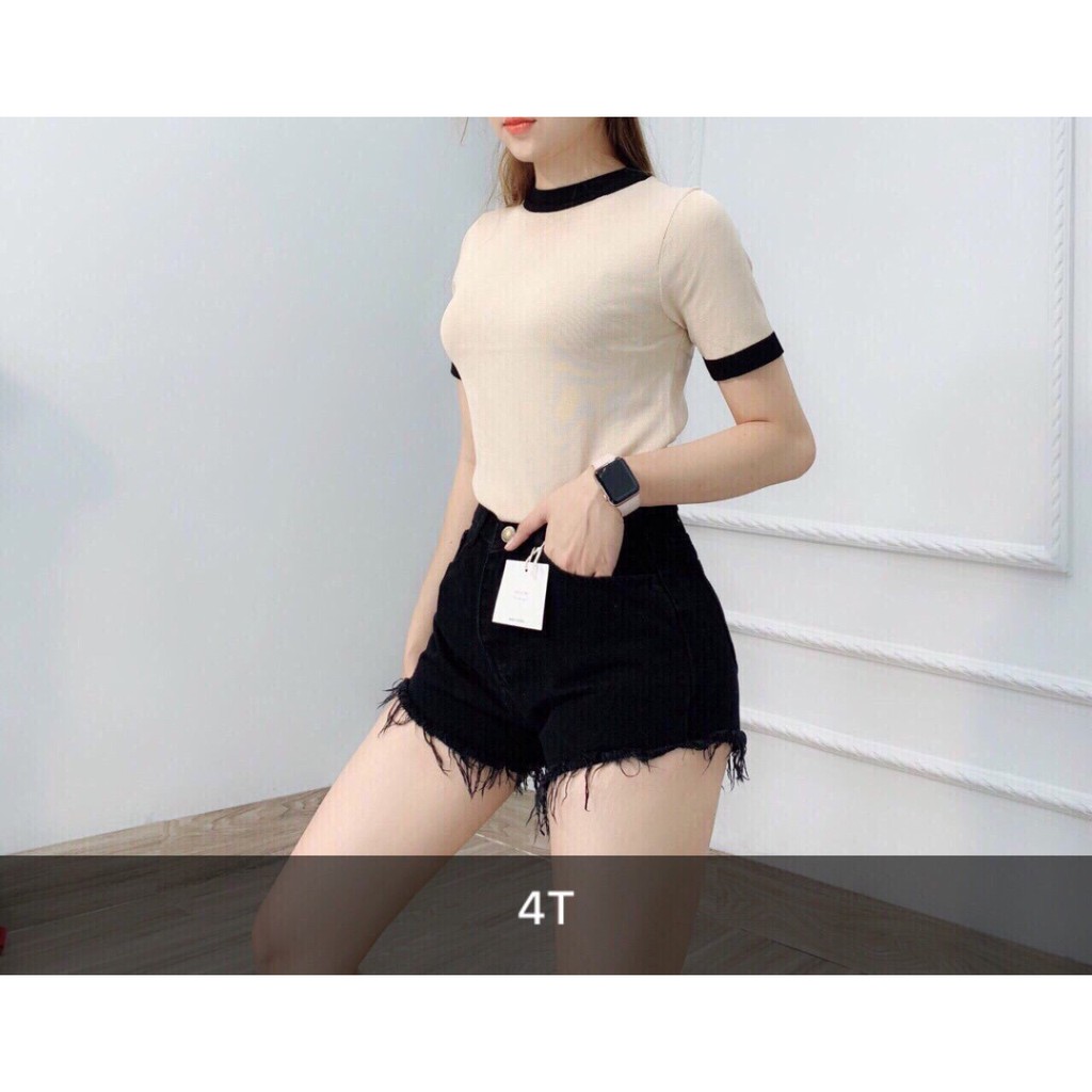 quần đùi kaki tua lai siêu xinh U611