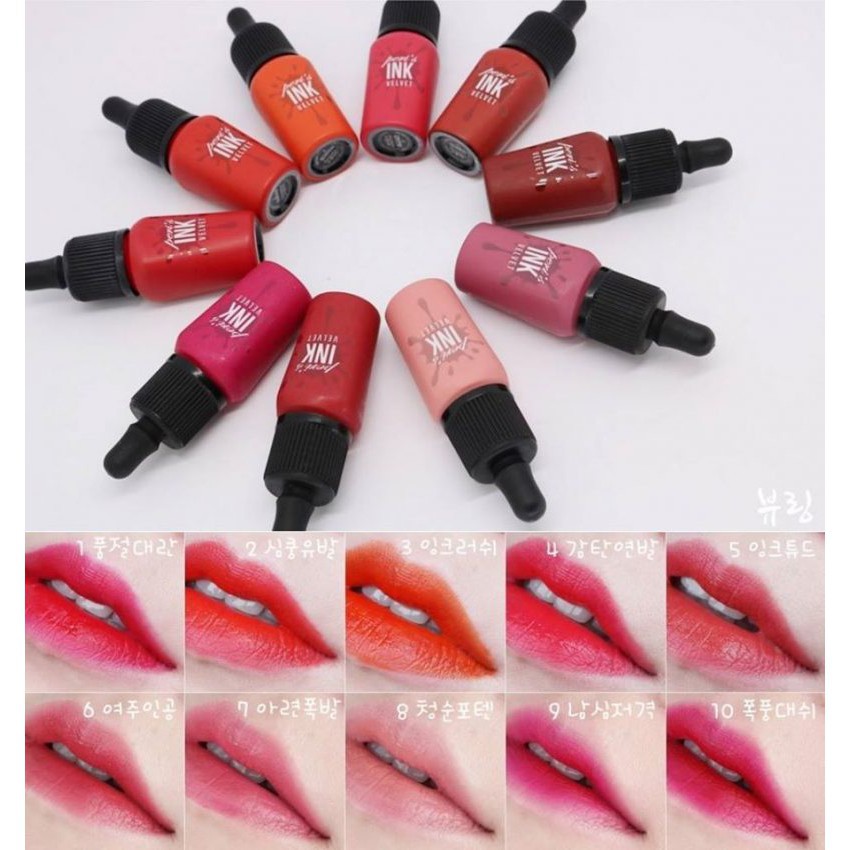 Son INK Peripera Velvet bảng 15 màu | BigBuy360 - bigbuy360.vn