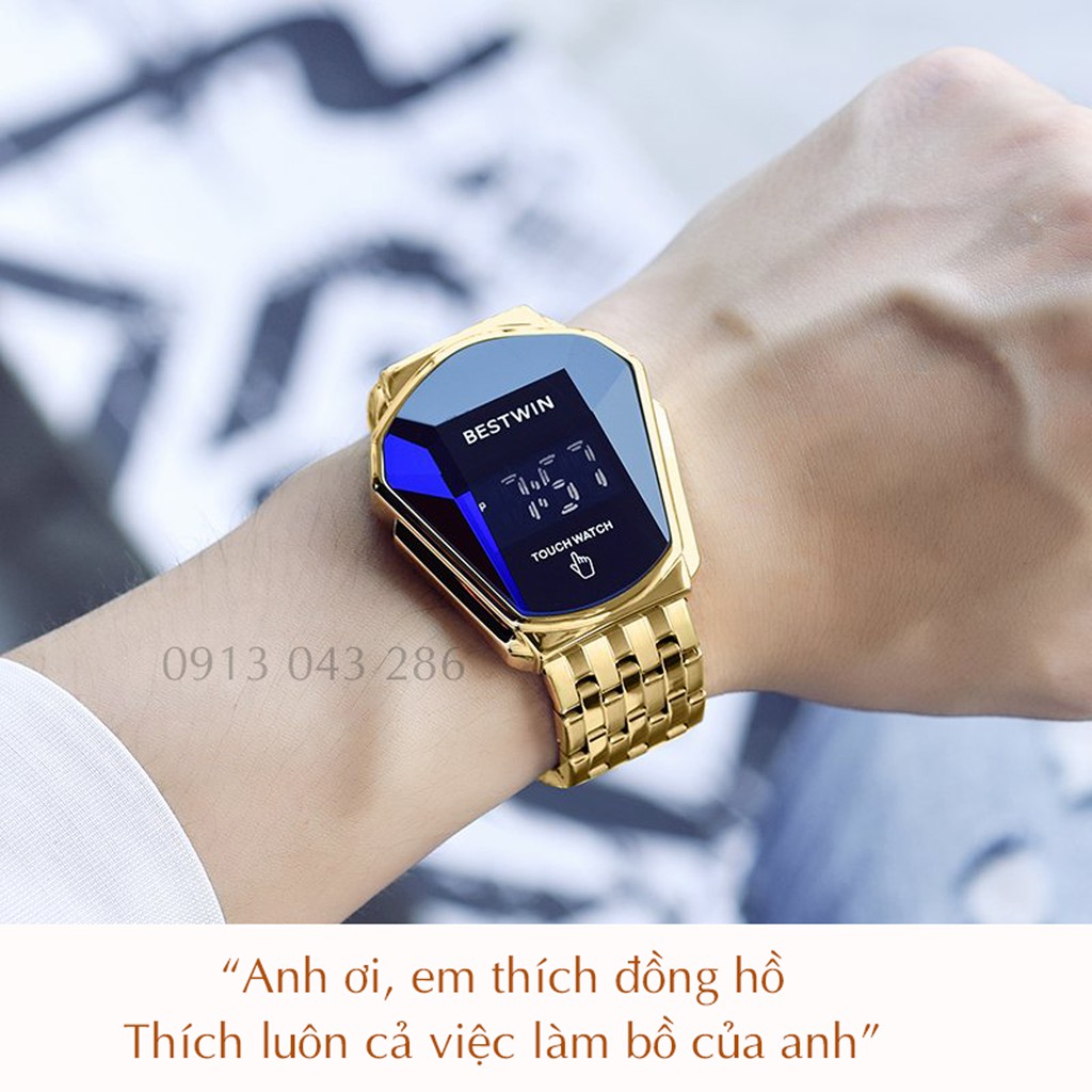 Sale 50% Đồng hồ nam chống nước cảm ứng Bestwin siêu đẹp siêu bền độc lạ ai cũng thích