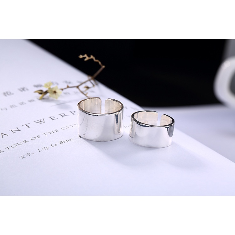 Nhẫn Bạc 925 Bản To Hàng Cao Cấp Chất Lượng Cao Đảm Bảo Không Han