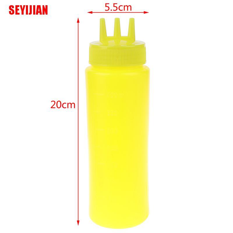 Bình Đựng Dầu Ăn / Giấm 3 Lỗ Dạng Bóp Tiện Dụng