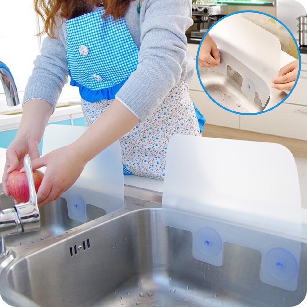 Vách ngăn chống văng nước ra bồn rửa chén