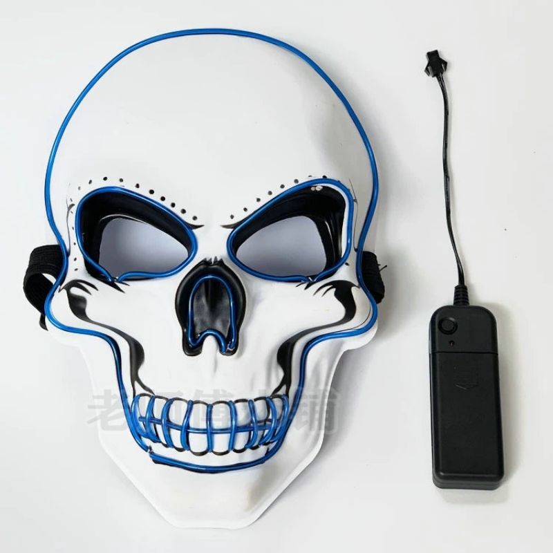 Mặt Nạ Hóa Trang Halloween Sọ Người Đèn Led Nhiều Chế Độ Cực Đẹp Và Bắt Mắt