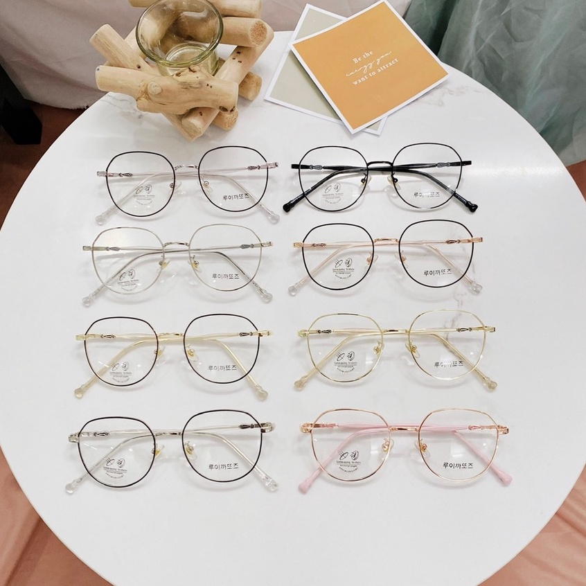 Mắt Kính Gọng Cận Cao Cấp Form Vuông 641 72659 Lyly Phong Cách Ulzzang Siêu Xinh - Hazo