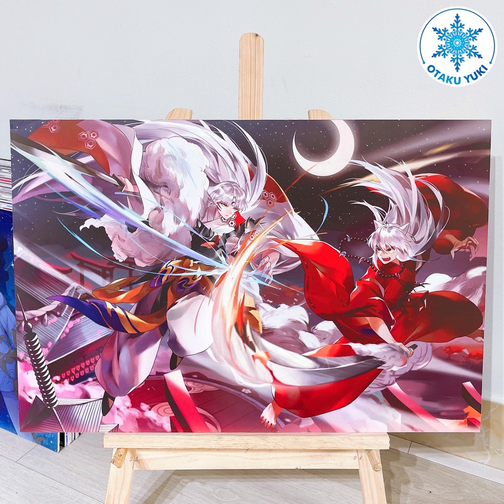 [40x60cm] Tranh Dán Tường Anime Inuyasha