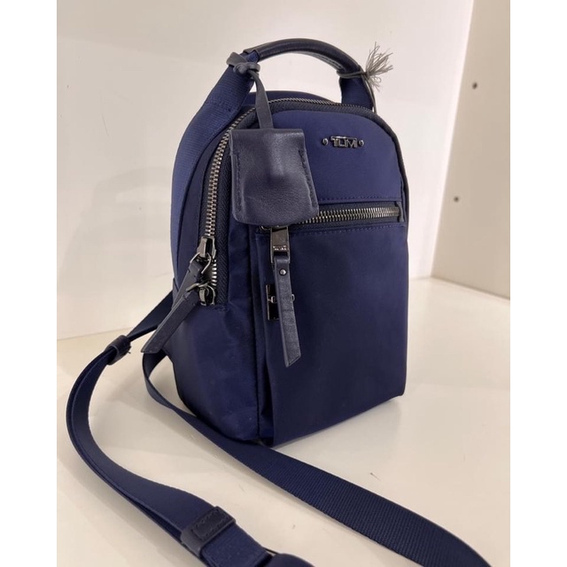 TNS-Balo mini  Tumie Serra backpack--đỏ đen navy classic