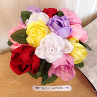 Bình hoa ruy băng handmade