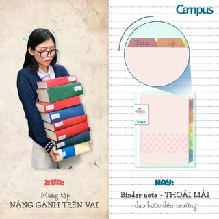 Vở ( sổ ) gáy còng Campus A5 ( Binder note )