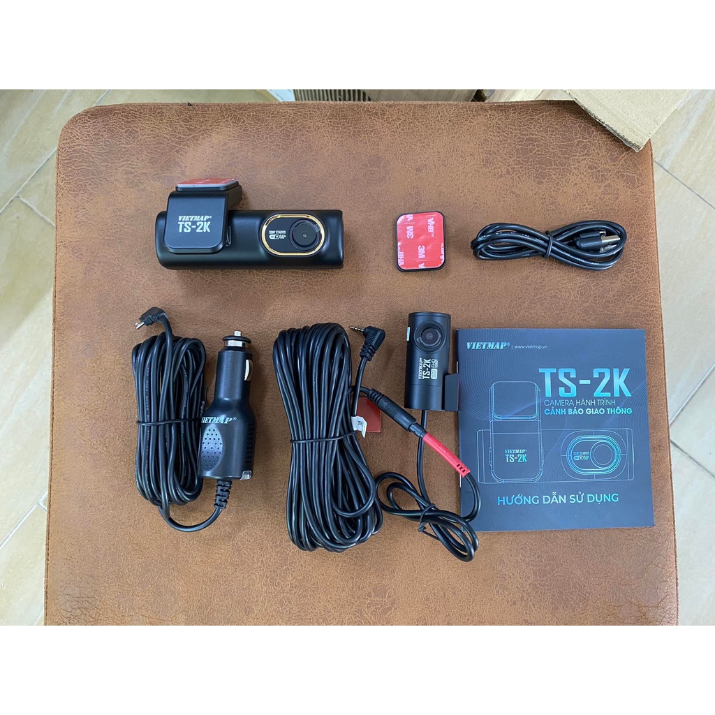 Camera Hành Trình Vietmap TS-2K Ghi Hình 2 Mắt - Thiết Kế Thỏi Son tặng thẻ nhớ 64gb